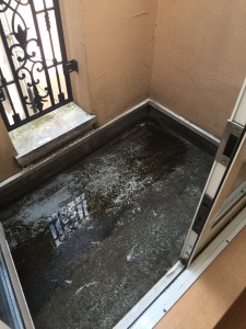 バルコニーの水はけ