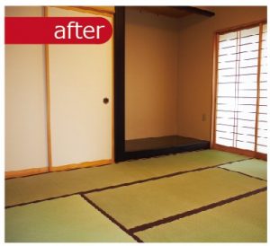 和室はふすまと畳の表替えのみ